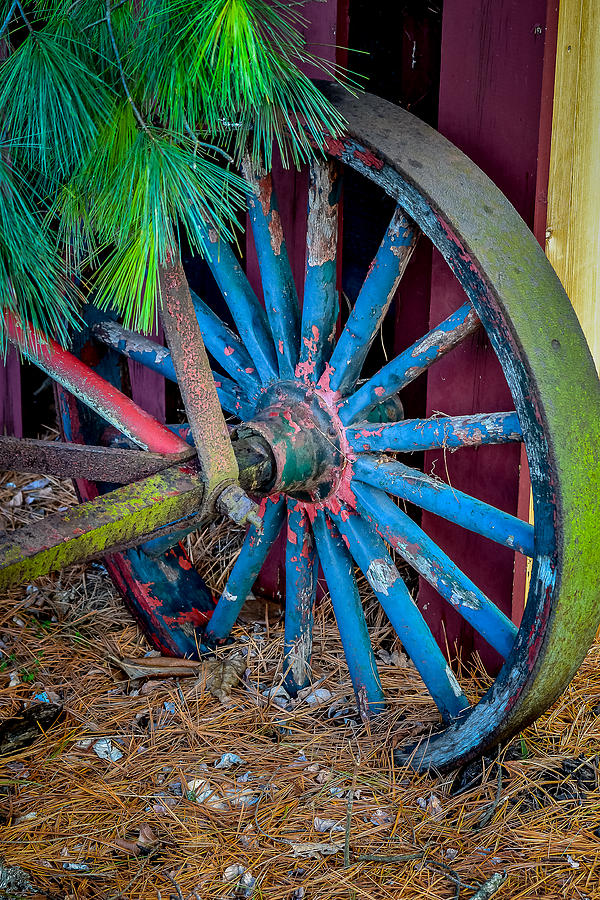 Old Wagon Wheels Photograph by Michael Brooks - Fine Art America