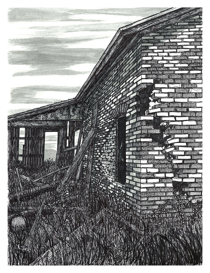Old Abandoned Warehouse Drawing by Jonathan Baldock Old Abandoned Warehouse Drawing by Jonathan Baldock