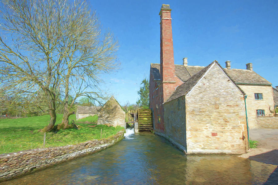 Old Water Mill Digital Art by Roy Pedersen