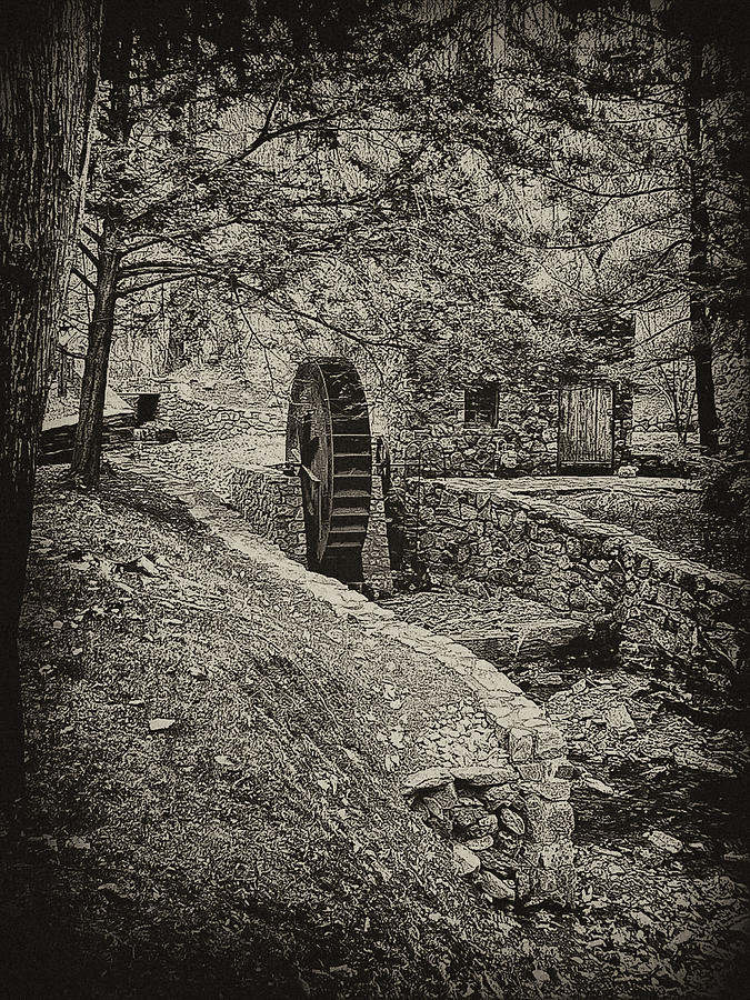 Philadelphia Photograph - Old Water Wheel by Bill Cannon