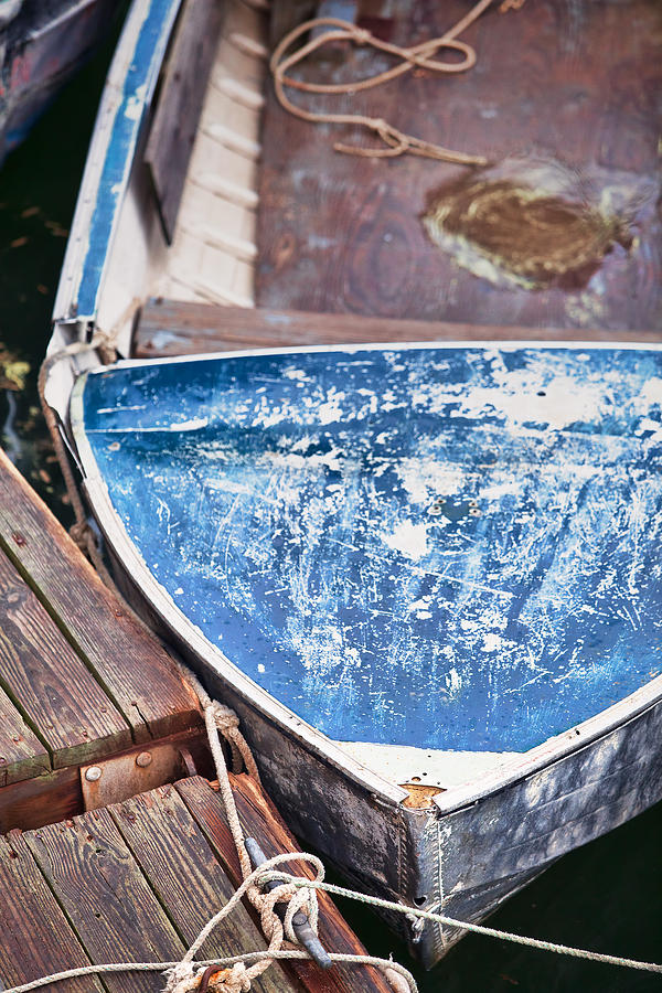 Summer Photograph - Old Weathered Boat by Eric Gendron