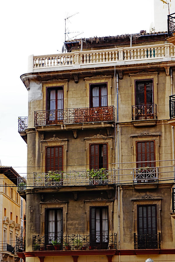 Old Weathered Building In Palma Majorca Spain Photograph by Rick Rosenshein