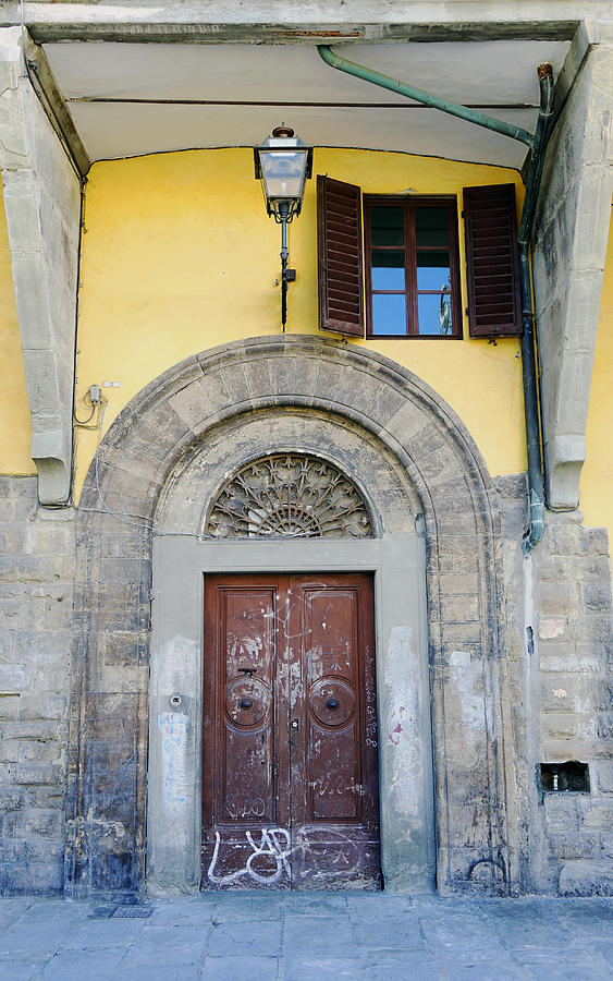 Old Weathered Door And Architecture In Florence Italy Photograph by Rick Rosenshein