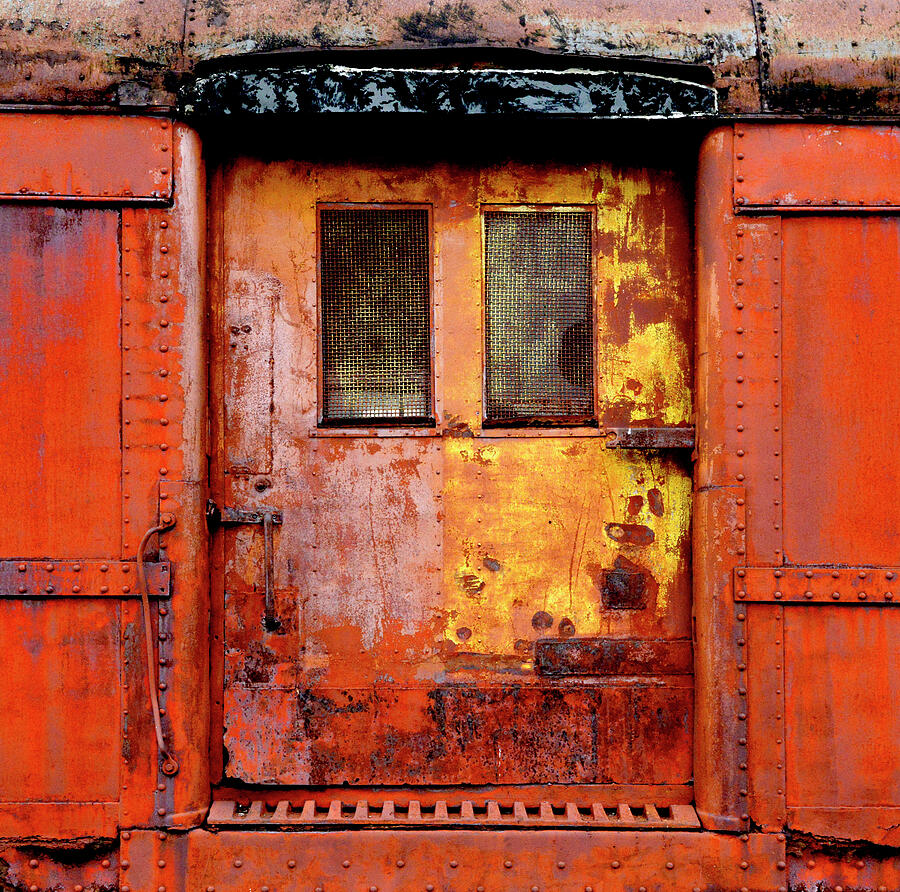 Old Weathered RR Door Photograph by Paul W Faust - Impressions of Light