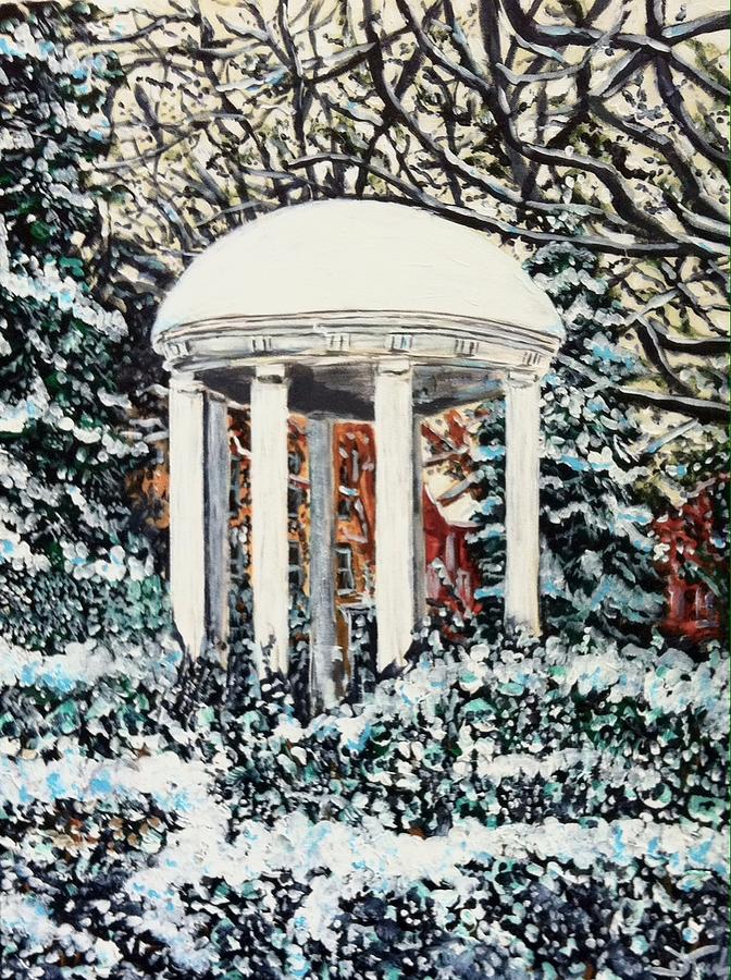 Old Well Winter Painting by Joel Tesch