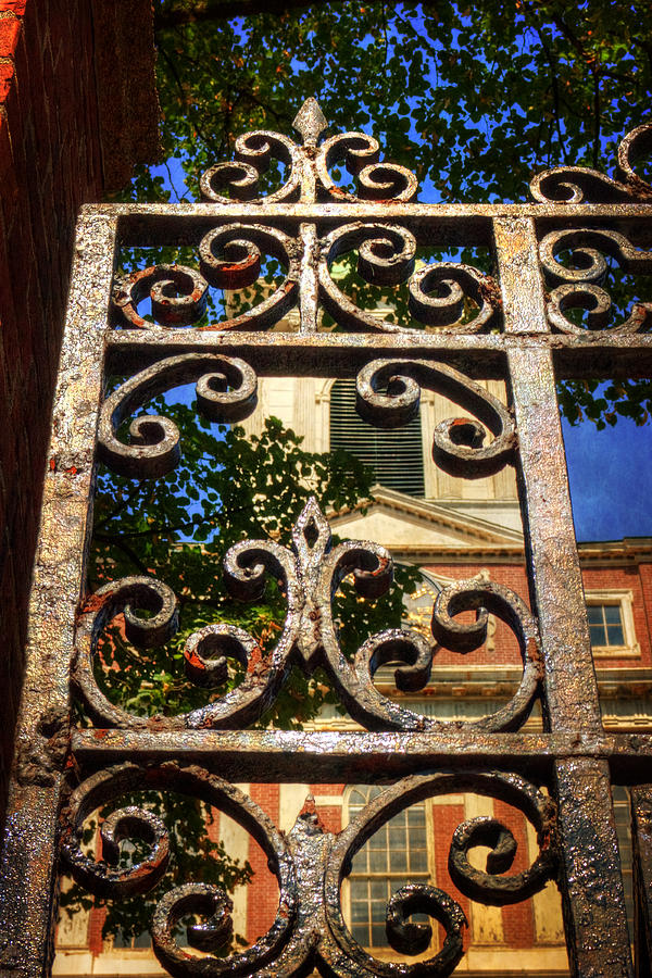 Old West Church Iron Gate - Boston Photograph by Joann Vitali