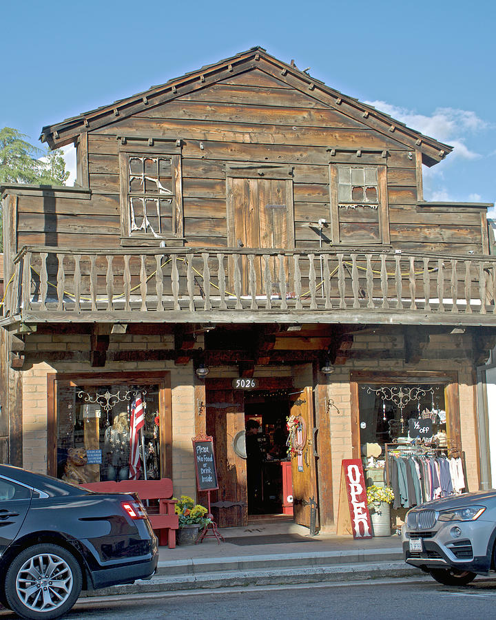 Old West Storefront Facade on Building in Mariposa, California  Photograph by Ruth Hager