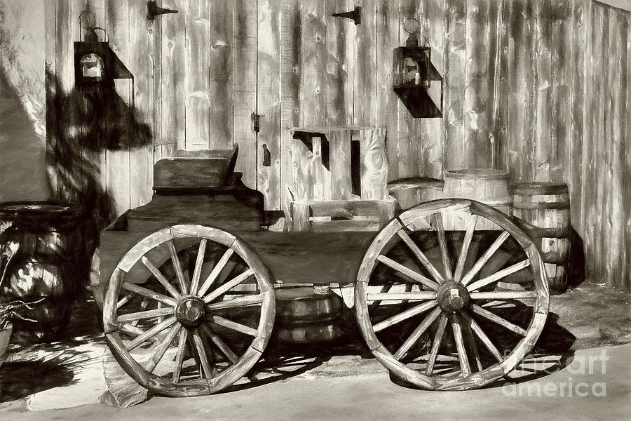 Wood Wagon Photograph - Old Western Wagon # 2 by Mel Steinhauer