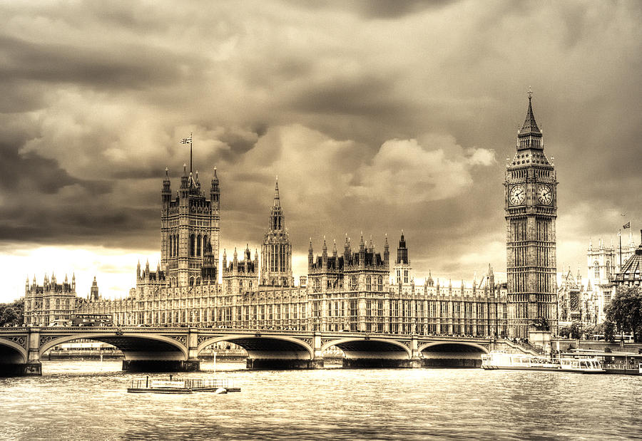 Westminster Photograph - Old Westminster in London by Vicki Jauron
