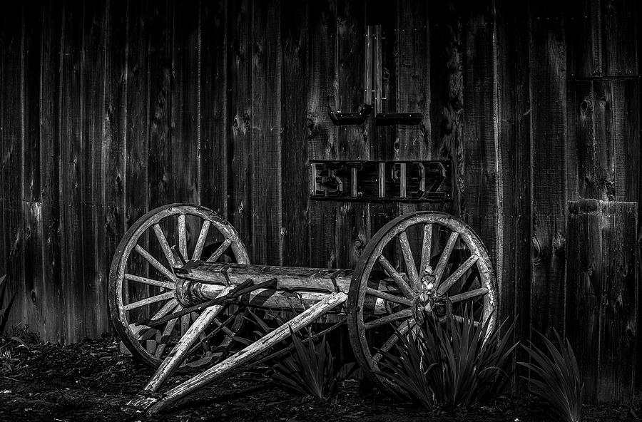 Old Wheel Photograph by Bruce Bottomley