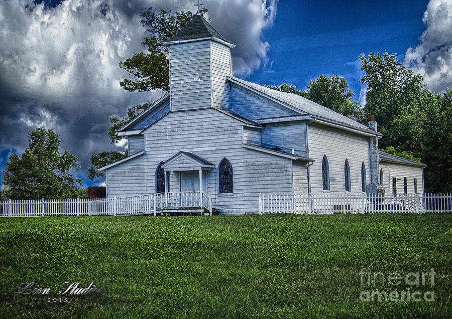 Old White Church Pamplin VA With HDR added Photograph by Melissa ...