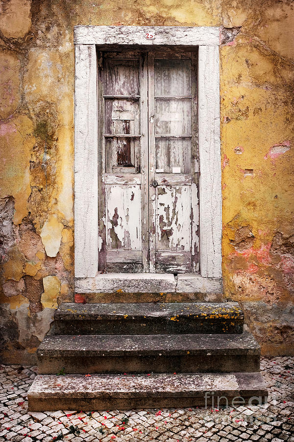 Architecture Photograph - Old White Door by Carlos Caetano