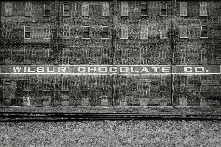 Old Ideal Cocoa and Chocolate Factory Building   -  wilburchocolatebrickblkwhi172920 Photograph by Frank J Benz