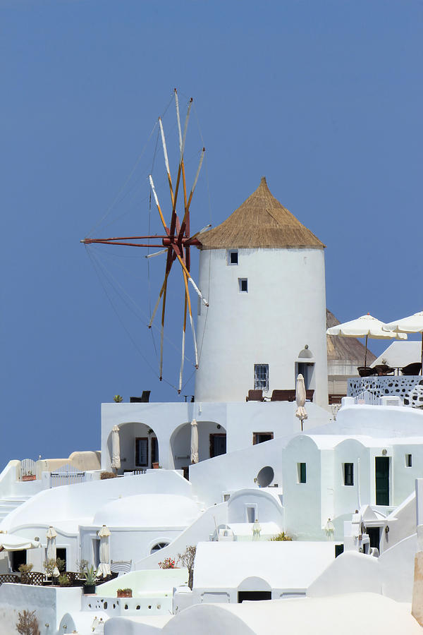 Old Windmill At Oia, Santorini, Greece Photograph
