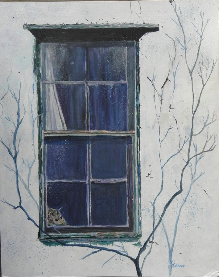 Old Window 2 Painting by Christine Lathrop