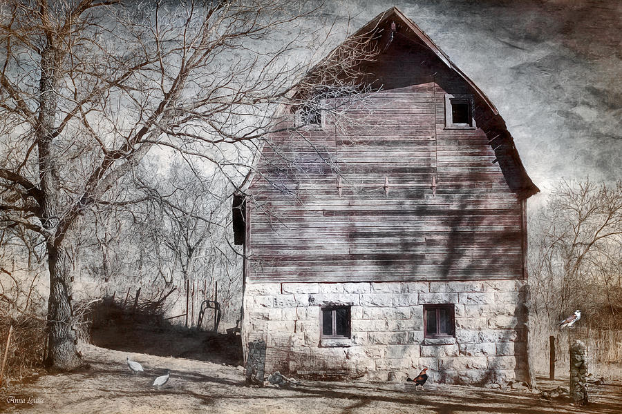 Old Winter Barn Photograph by Anna Louise