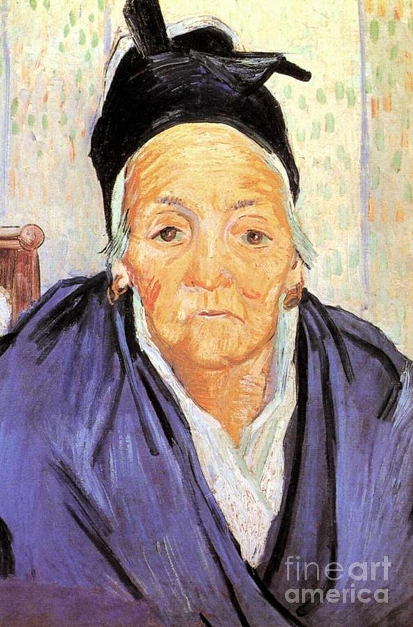 Arles Painting - Old Woman of Arles An by Vincent Van Gogh
