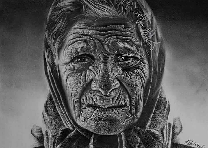 Old Women (Lady) Drawing Tutorial - How to draw Old Women (Lady) step by  step
