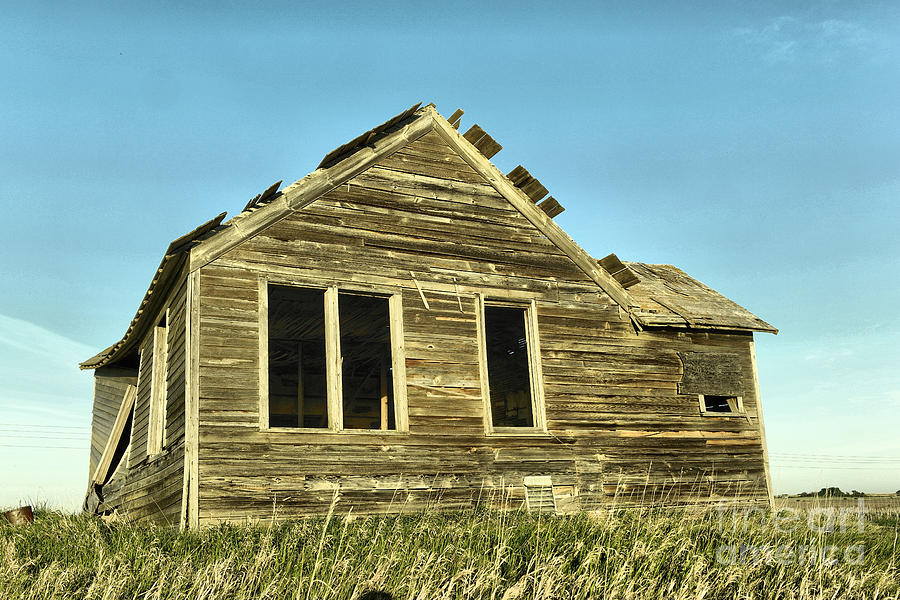Old wood in North Dkokota Photograph by Jeff Swan