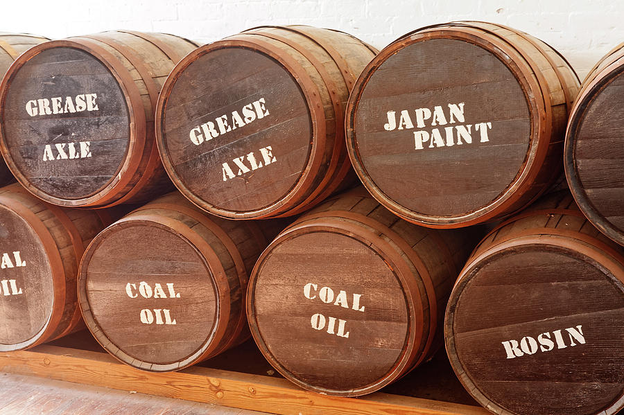 Old Wood Storage Barrels Photograph by Sally Weigand