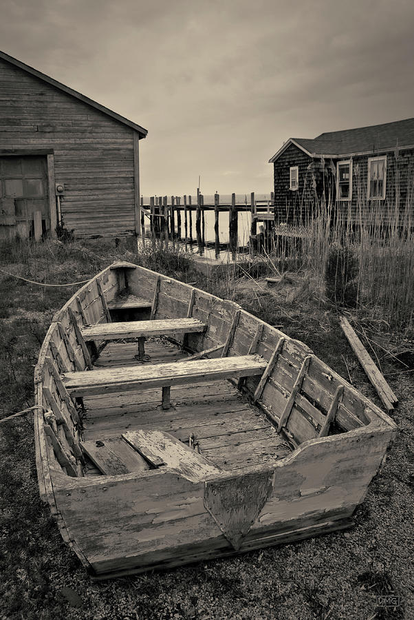 Old Wooden Boat Toned Photograph by David Gordon