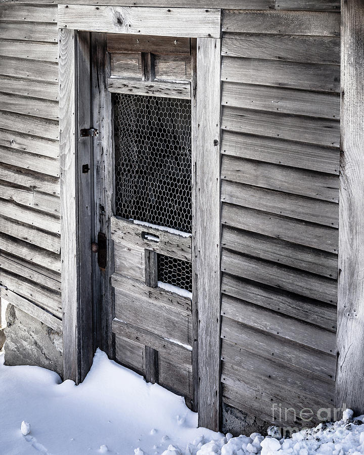Old wooden chicken coop on a farm Photograph by Edward Fielding