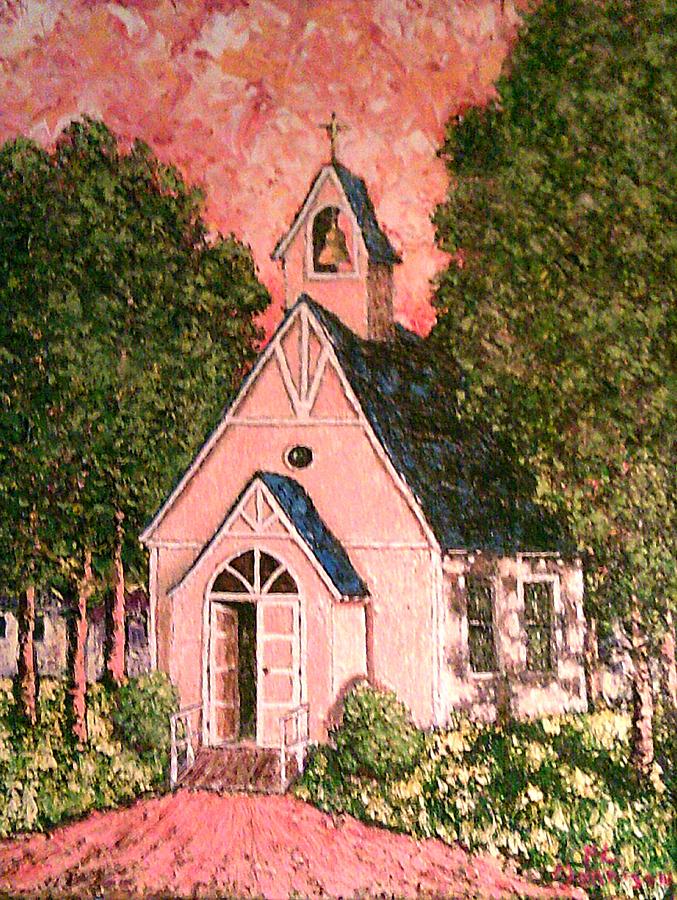 old wooden Church Painting by Frank Morrison