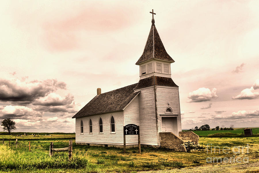 Architecture Photograph - Old wooden church by Jeff Swan