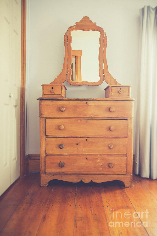 Old Wooden Dresser Photograph by Edward Fielding
