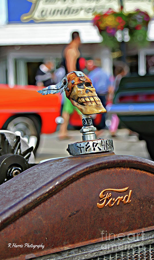 Old Wooden Hood Ornament Photograph by Randy Harris