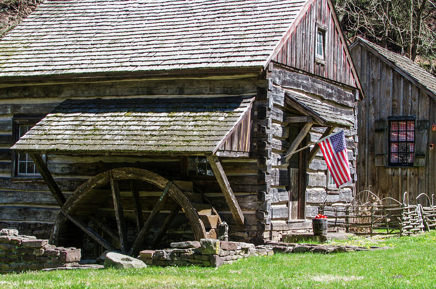 Old Wooden Mill at Cuttalossa Farm Photograph by Bill Cannon
