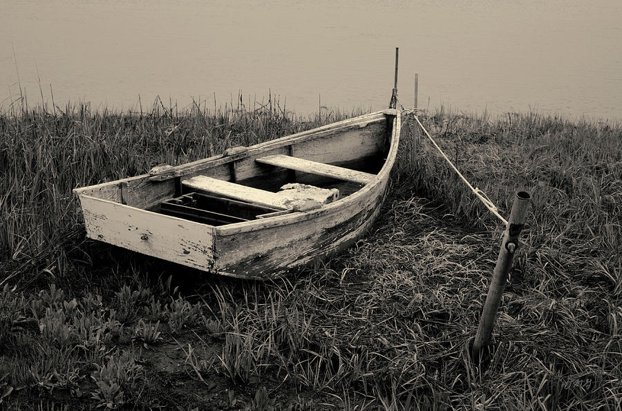 Old Wooden Rowboat II Toned Photograph by David Gordon