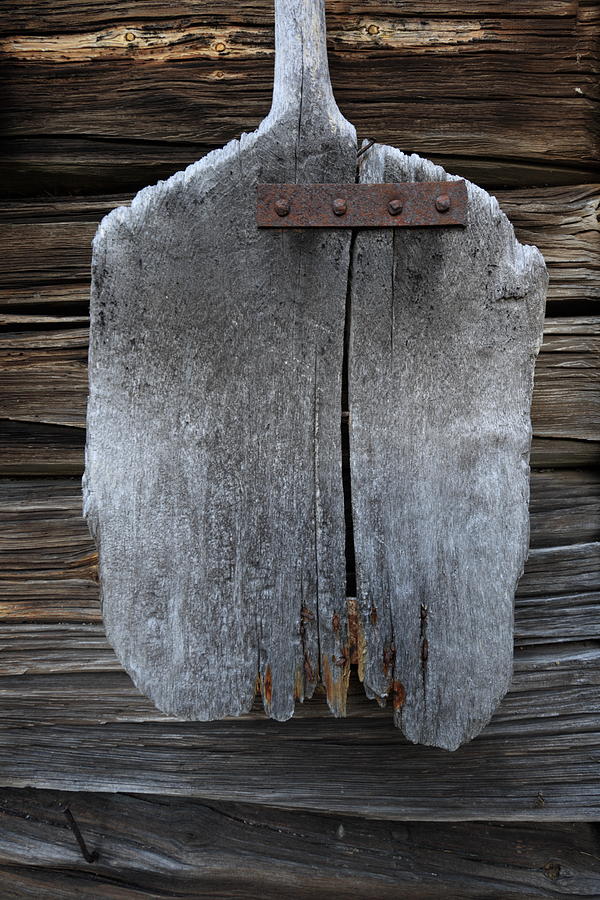 Old wooden shovel Photograph by Ulrich Kunst And Bettina Scheidulin