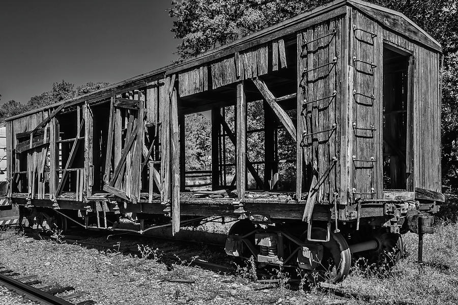 Old Wooden train Car Photograph by Garry Gay
