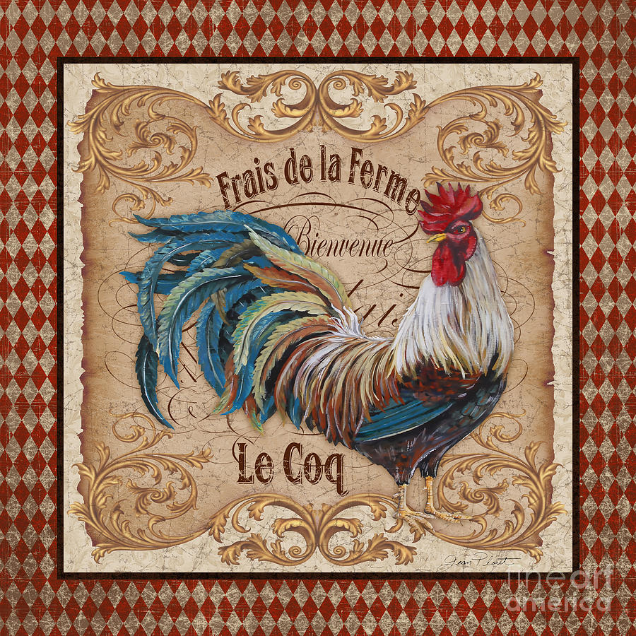 Old World Le Coq-JP3091 Painting by Jean Plout