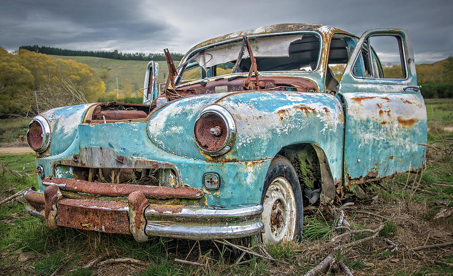 Old Wrecked car Photograph by Martin Capek