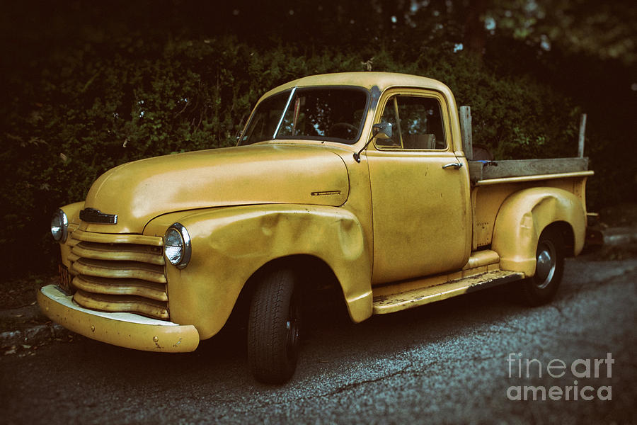 Old Yellow Pickup Photograph by Mark Miller