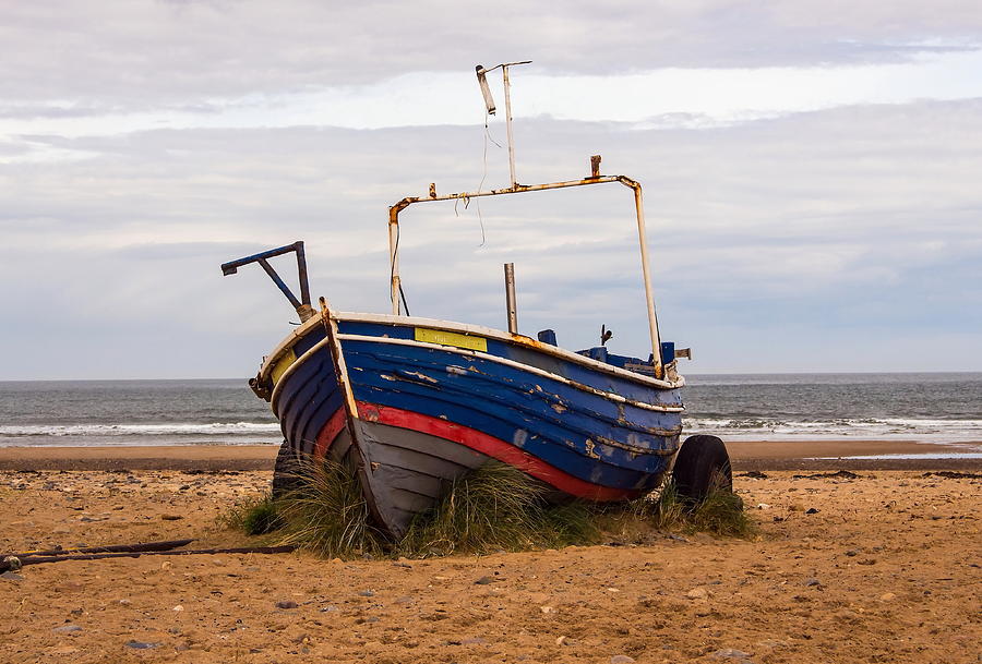 Old Yorkshire Cobble Fishing Boat Photograph by Jeff Townsend