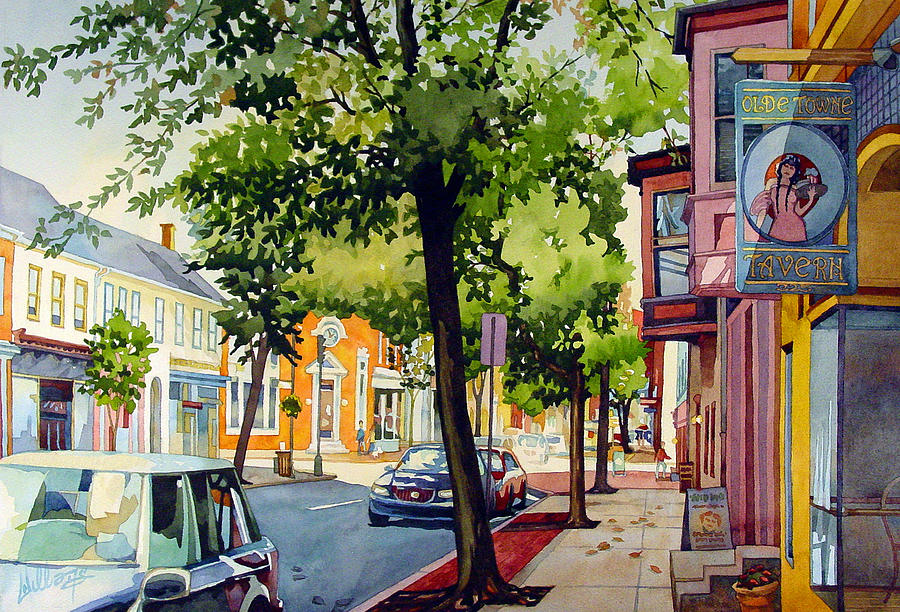 Olde Towne Painting by Mick Williams