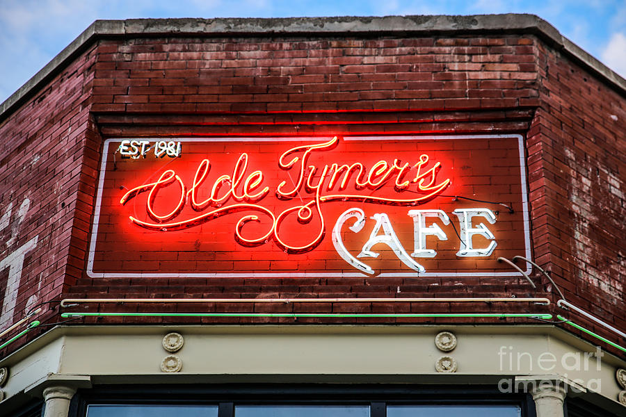Sign Photograph - Olde Tymers by Lynn Sprowl