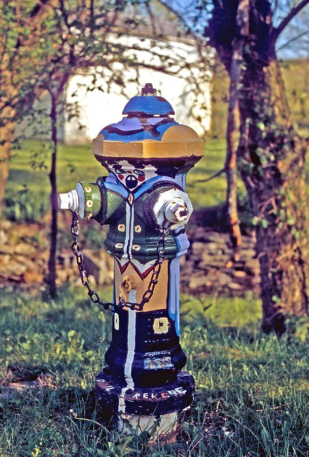 Fireplug Photograph - Oldenburg fireplug by Gary Wonning