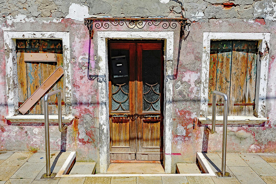 Older House On The island Of Burano, Italy Photograph by Rick Rosenshein