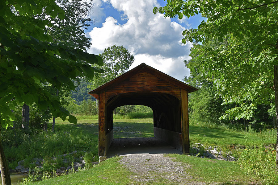 Oldest Covered Bridge in US Photograph by Mike Martin