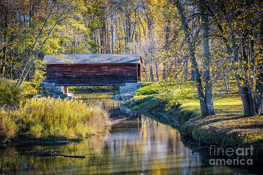 Oldest Covered Bridge Photograph by Joann Long