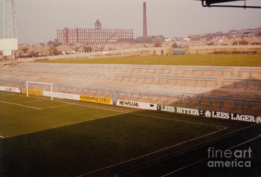 Oldham Athletic - Boundary Park - Rochdale Road End 1 - September 1969 Photograph by Legendary Football Grounds