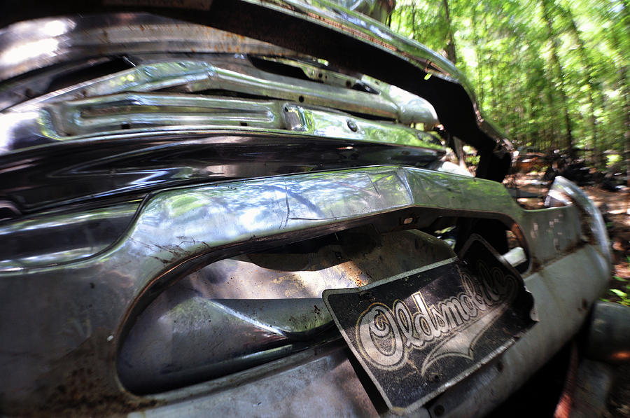 Oldsmobile Bumper Detail Photograph by Matthew Mezo