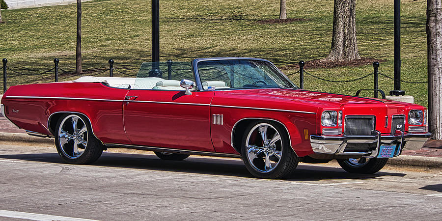 Oldsmobile Delta Royale 88 Red Convertible Photograph by Steven Ralser