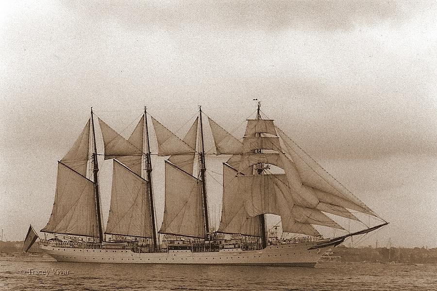 Oldtime Sailing Ship Photograph by Tracey Vivar