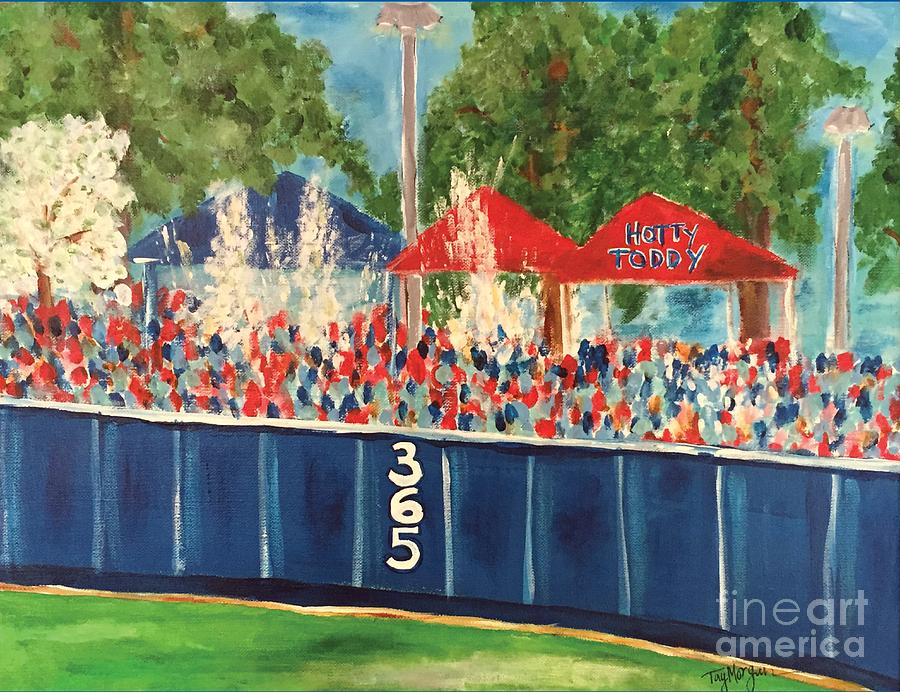 Baseball Painting - Ole Miss Swayze Beer Showers by Tay Cossar Morgan