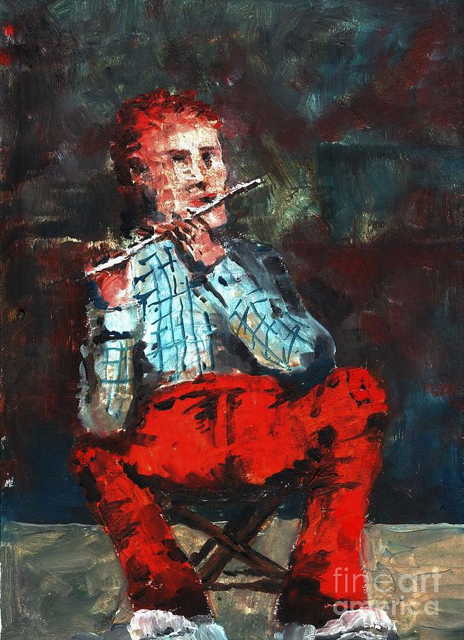 F 756 Ole Redser Pants on the Whistle Painting by Val Byrne